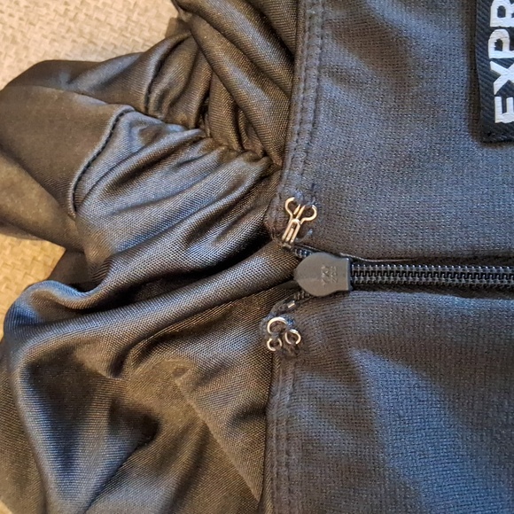 Express Metallic Gray Mini Dress - Picture 6 of 7